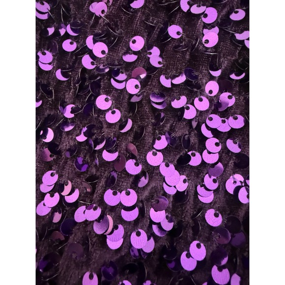 Purple Sequin Mermaid Pull On Bell Bottom Pants Toddler Girls L 4T‎ Unbranded - Picture 8 of 8